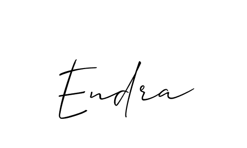 Also we have Endra name is the best signature style. Create professional handwritten signature collection using Allison_Script autograph style. Endra signature style 2 images and pictures png