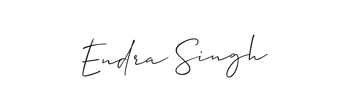 Allison_Script is a professional signature style that is perfect for those who want to add a touch of class to their signature. It is also a great choice for those who want to make their signature more unique. Get Endra Singh name to fancy signature for free. Endra Singh signature style 2 images and pictures png