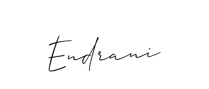 Best and Professional Signature Style for Endrani. Allison_Script Best Signature Style Collection. Endrani signature style 2 images and pictures png