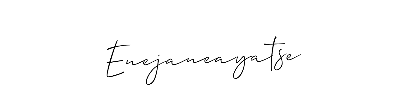 if you are searching for the best signature style for your name Enejaneayatse. so please give up your signature search. here we have designed multiple signature styles  using Allison_Script. Enejaneayatse signature style 2 images and pictures png