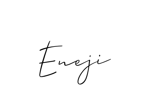 The best way (Allison_Script) to make a short signature is to pick only two or three words in your name. The name Eneji include a total of six letters. For converting this name. Eneji signature style 2 images and pictures png
