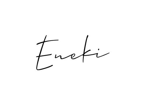 Also You can easily find your signature by using the search form. We will create Eneki name handwritten signature images for you free of cost using Allison_Script sign style. Eneki signature style 2 images and pictures png