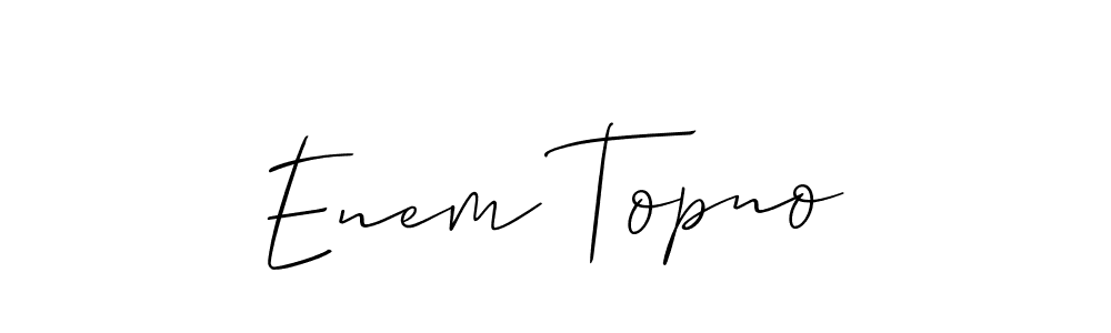 Check out images of Autograph of Enem Topno name. Actor Enem Topno Signature Style. Allison_Script is a professional sign style online. Enem Topno signature style 2 images and pictures png