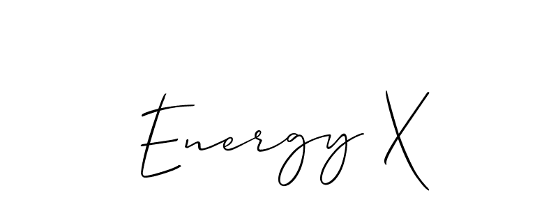 How to make Energy X signature? Allison_Script is a professional autograph style. Create handwritten signature for Energy X name. Energy X signature style 2 images and pictures png