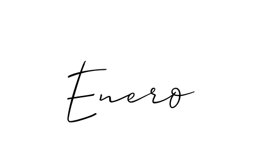 Use a signature maker to create a handwritten signature online. With this signature software, you can design (Allison_Script) your own signature for name Enero. Enero signature style 2 images and pictures png