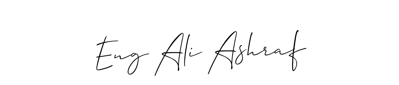 Similarly Allison_Script is the best handwritten signature design. Signature creator online .You can use it as an online autograph creator for name Eng Ali Ashraf. Eng Ali Ashraf signature style 2 images and pictures png