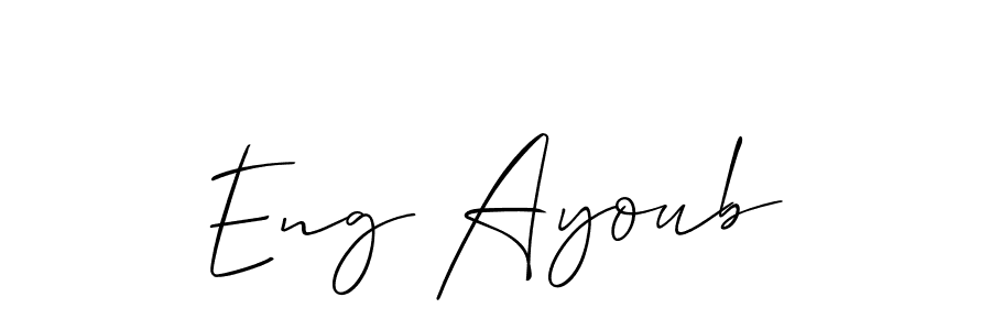 Once you've used our free online signature maker to create your best signature Allison_Script style, it's time to enjoy all of the benefits that Eng Ayoub name signing documents. Eng Ayoub signature style 2 images and pictures png