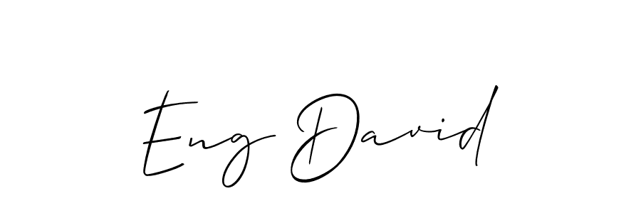 How to make Eng David name signature. Use Allison_Script style for creating short signs online. This is the latest handwritten sign. Eng David signature style 2 images and pictures png