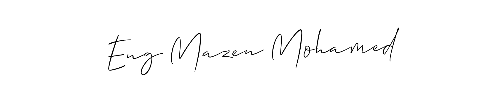 See photos of Eng Mazen Mohamed official signature by Spectra . Check more albums & portfolios. Read reviews & check more about Allison_Script font. Eng Mazen Mohamed signature style 2 images and pictures png