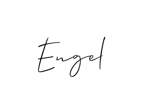 You should practise on your own different ways (Allison_Script) to write your name (Engel) in signature. don't let someone else do it for you. Engel signature style 2 images and pictures png