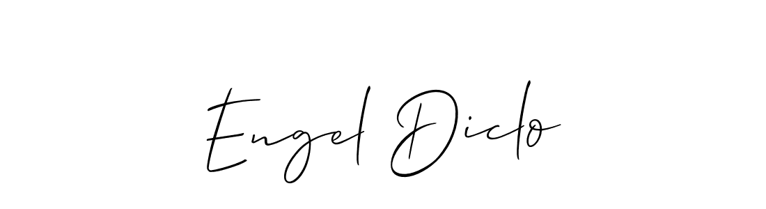 Also You can easily find your signature by using the search form. We will create Engel Diclo name handwritten signature images for you free of cost using Allison_Script sign style. Engel Diclo signature style 2 images and pictures png