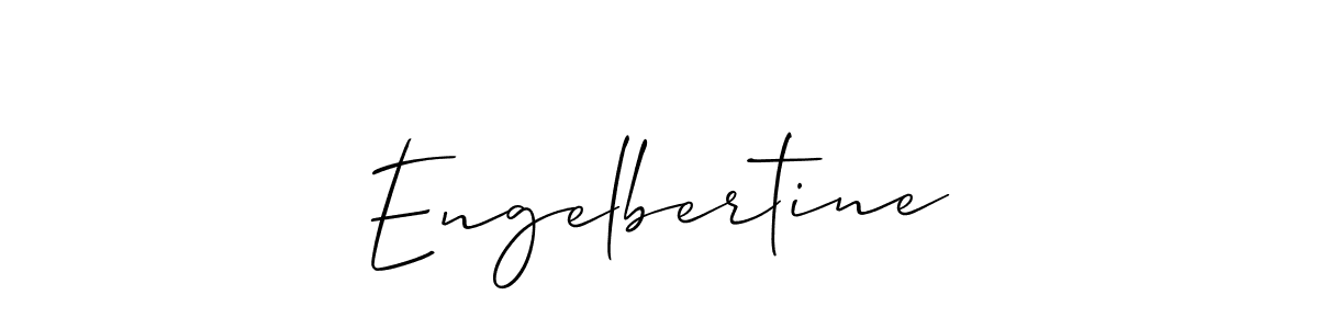 Engelbertine stylish signature style. Best Handwritten Sign (Allison_Script) for my name. Handwritten Signature Collection Ideas for my name Engelbertine. Engelbertine signature style 2 images and pictures png