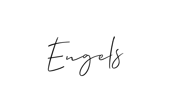 Make a beautiful signature design for name Engels. With this signature (Allison_Script) style, you can create a handwritten signature for free. Engels signature style 2 images and pictures png