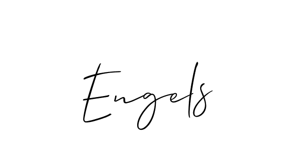 Create a beautiful signature design for name Engels. With this signature (Allison_Script) fonts, you can make a handwritten signature for free. Engels signature style 2 images and pictures png