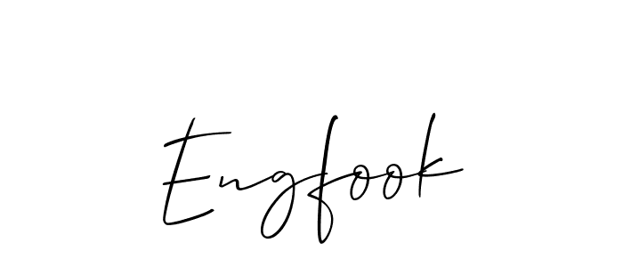 How to make Engfook name signature. Use Allison_Script style for creating short signs online. This is the latest handwritten sign. Engfook signature style 2 images and pictures png