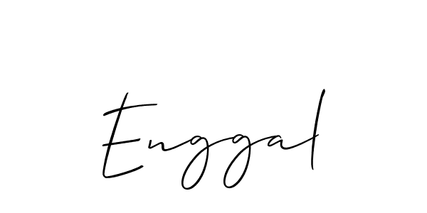 How to Draw Enggal signature style? Allison_Script is a latest design signature styles for name Enggal. Enggal signature style 2 images and pictures png