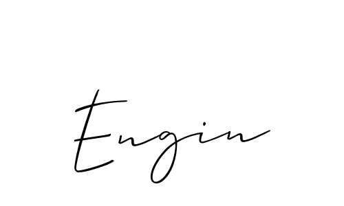 Make a beautiful signature design for name Engin. With this signature (Allison_Script) style, you can create a handwritten signature for free. Engin signature style 2 images and pictures png