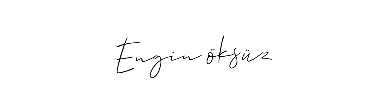 Also You can easily find your signature by using the search form. We will create Engin öksüz name handwritten signature images for you free of cost using Allison_Script sign style. Engin öksüz signature style 2 images and pictures png