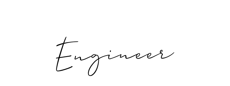 How to Draw Engineer signature style? Allison_Script is a latest design signature styles for name Engineer. Engineer signature style 2 images and pictures png