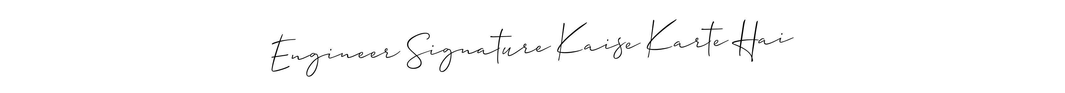 This is the best signature style for the Engineer Signature Kaise Karte Hai name. Also you like these signature font (Allison_Script). Mix name signature. Engineer Signature Kaise Karte Hai signature style 2 images and pictures png