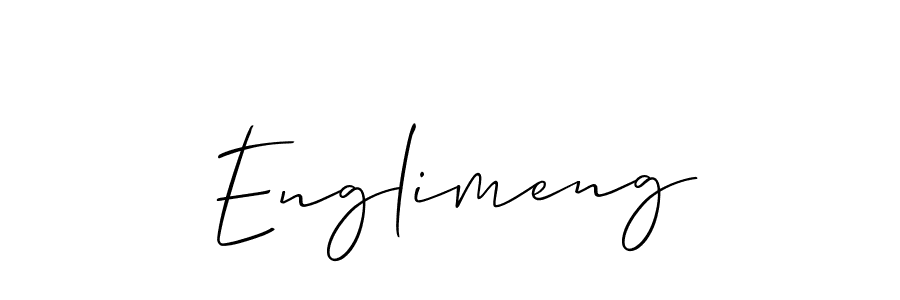 How to make Englimeng name signature. Use Allison_Script style for creating short signs online. This is the latest handwritten sign. Englimeng signature style 2 images and pictures png