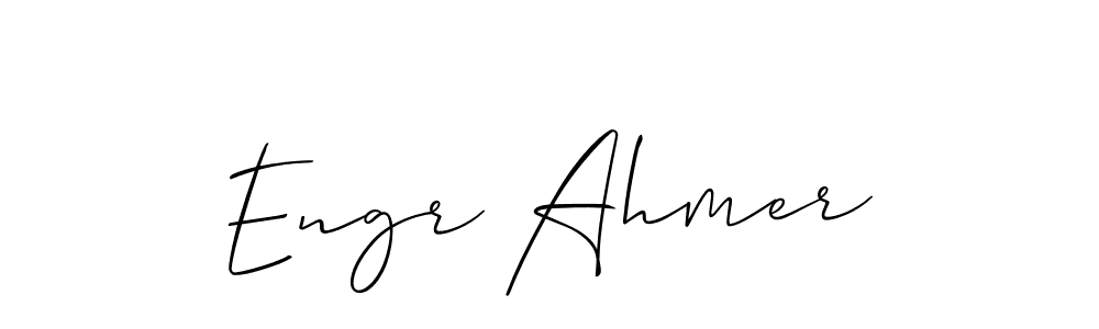 Once you've used our free online signature maker to create your best signature Allison_Script style, it's time to enjoy all of the benefits that Engr Ahmer name signing documents. Engr Ahmer signature style 2 images and pictures png