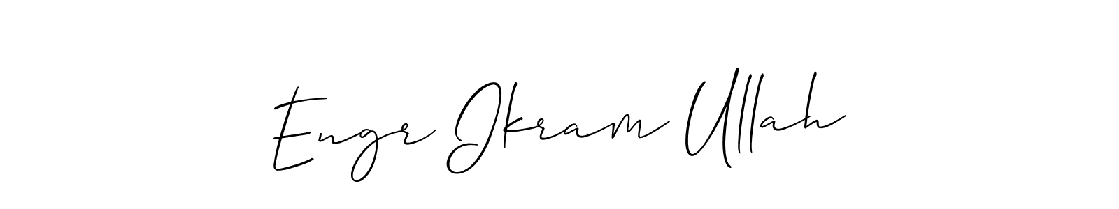 How to Draw Engr Ikram Ullah signature style? Allison_Script is a latest design signature styles for name Engr Ikram Ullah. Engr Ikram Ullah signature style 2 images and pictures png