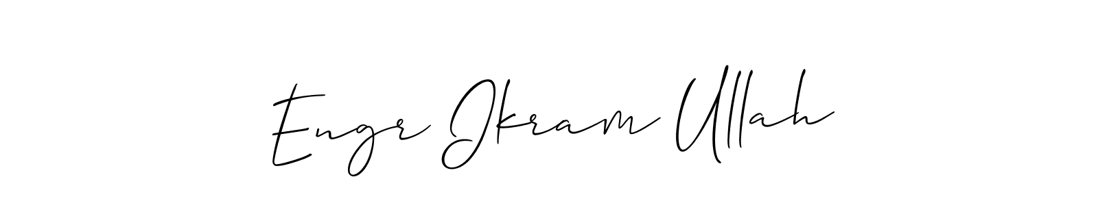 How to Draw Engr Ikram Ullah signature style? Allison_Script is a latest design signature styles for name Engr Ikram Ullah. Engr Ikram Ullah signature style 2 images and pictures png