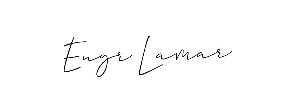 Engr Lamar stylish signature style. Best Handwritten Sign (Allison_Script) for my name. Handwritten Signature Collection Ideas for my name Engr Lamar. Engr Lamar signature style 2 images and pictures png