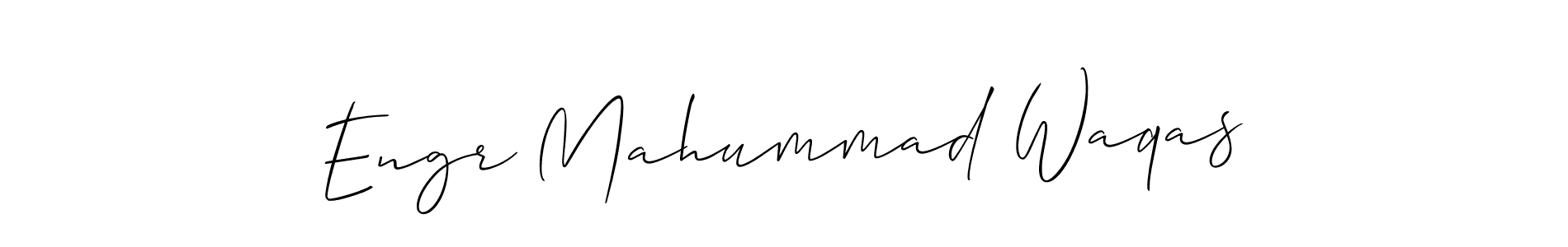 How to Draw Engr Mahummad Waqas signature style? Allison_Script is a latest design signature styles for name Engr Mahummad Waqas. Engr Mahummad Waqas signature style 2 images and pictures png