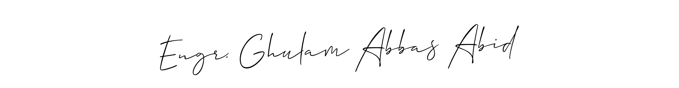 Also You can easily find your signature by using the search form. We will create Engr. Ghulam Abbas Abid name handwritten signature images for you free of cost using Allison_Script sign style. Engr. Ghulam Abbas Abid signature style 2 images and pictures png