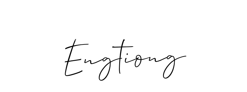 Engtiong stylish signature style. Best Handwritten Sign (Allison_Script) for my name. Handwritten Signature Collection Ideas for my name Engtiong. Engtiong signature style 2 images and pictures png