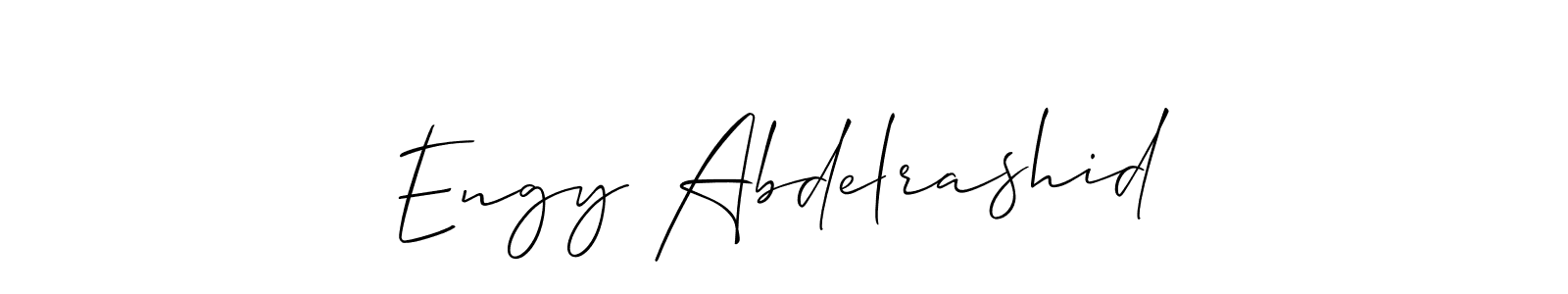 Similarly Allison_Script is the best handwritten signature design. Signature creator online .You can use it as an online autograph creator for name Engy Abdelrashid. Engy Abdelrashid signature style 2 images and pictures png