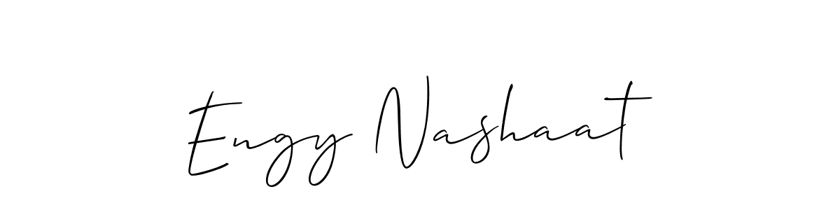 How to Draw Engy Nashaat signature style? Allison_Script is a latest design signature styles for name Engy Nashaat. Engy Nashaat signature style 2 images and pictures png