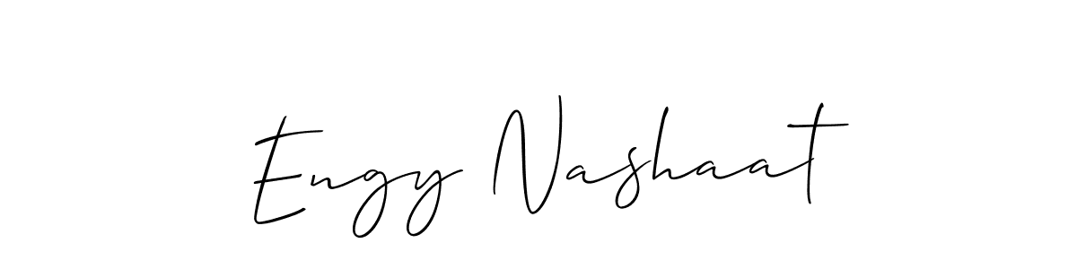 How to make Engy Nashaat signature? Allison_Script is a professional autograph style. Create handwritten signature for Engy Nashaat name. Engy Nashaat signature style 2 images and pictures png