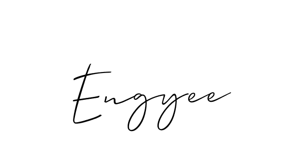 Also You can easily find your signature by using the search form. We will create Engyee name handwritten signature images for you free of cost using Allison_Script sign style. Engyee signature style 2 images and pictures png
