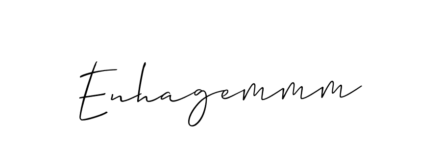 How to make Enhagemmm name signature. Use Allison_Script style for creating short signs online. This is the latest handwritten sign. Enhagemmm signature style 2 images and pictures png