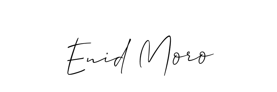 Design your own signature with our free online signature maker. With this signature software, you can create a handwritten (Allison_Script) signature for name Enid Moro. Enid Moro signature style 2 images and pictures png