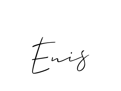 How to Draw Enis signature style? Allison_Script is a latest design signature styles for name Enis. Enis signature style 2 images and pictures png