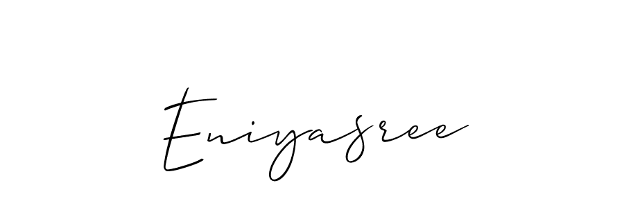 Make a beautiful signature design for name Eniyasree. With this signature (Allison_Script) style, you can create a handwritten signature for free. Eniyasree signature style 2 images and pictures png
