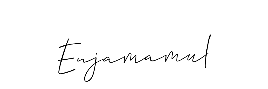 How to make Enjamamul signature? Allison_Script is a professional autograph style. Create handwritten signature for Enjamamul name. Enjamamul signature style 2 images and pictures png