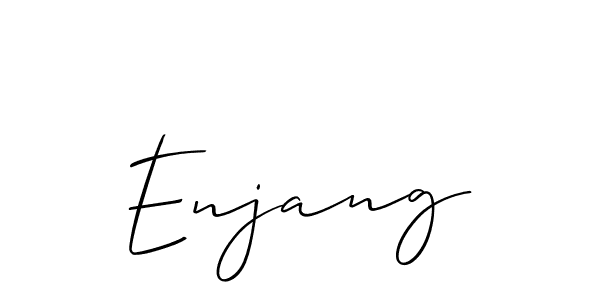 Make a short Enjang signature style. Manage your documents anywhere anytime using Allison_Script. Create and add eSignatures, submit forms, share and send files easily. Enjang signature style 2 images and pictures png