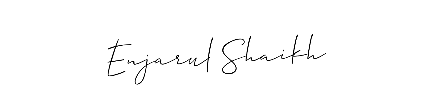 See photos of Enjarul Shaikh official signature by Spectra . Check more albums & portfolios. Read reviews & check more about Allison_Script font. Enjarul Shaikh signature style 2 images and pictures png