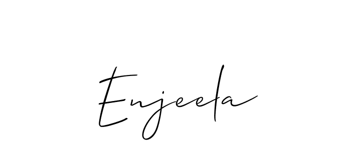 Make a beautiful signature design for name Enjeela. Use this online signature maker to create a handwritten signature for free. Enjeela signature style 2 images and pictures png