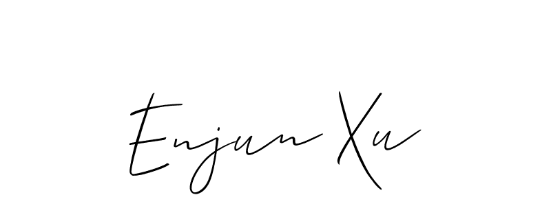 Best and Professional Signature Style for Enjun Xu. Allison_Script Best Signature Style Collection. Enjun Xu signature style 2 images and pictures png
