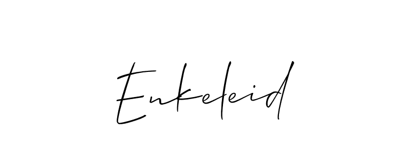 Also we have Enkeleid name is the best signature style. Create professional handwritten signature collection using Allison_Script autograph style. Enkeleid signature style 2 images and pictures png