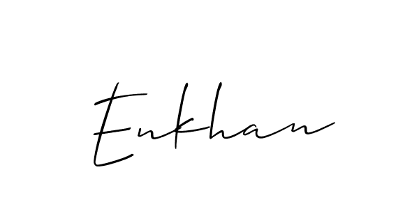 It looks lik you need a new signature style for name Enkhan. Design unique handwritten (Allison_Script) signature with our free signature maker in just a few clicks. Enkhan signature style 2 images and pictures png