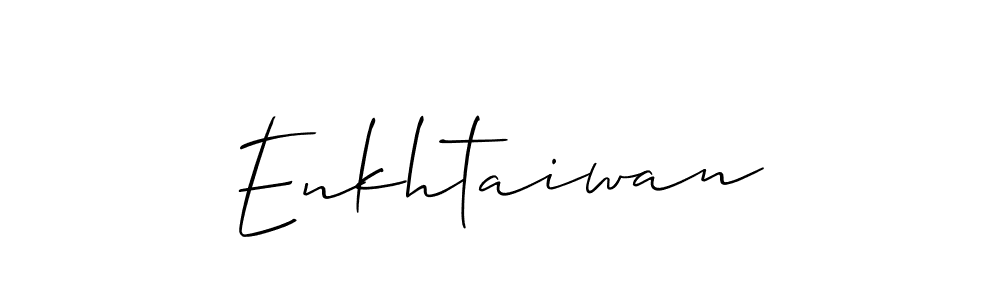 Make a beautiful signature design for name Enkhtaiwan. With this signature (Allison_Script) style, you can create a handwritten signature for free. Enkhtaiwan signature style 2 images and pictures png