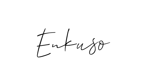 Make a short Enkuso signature style. Manage your documents anywhere anytime using Allison_Script. Create and add eSignatures, submit forms, share and send files easily. Enkuso signature style 2 images and pictures png
