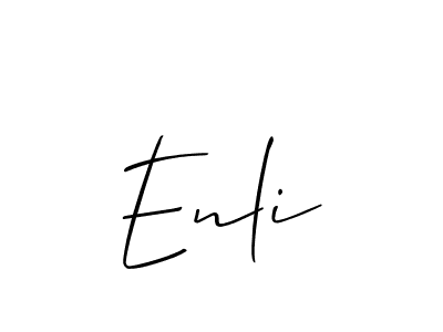 Make a beautiful signature design for name Enli. Use this online signature maker to create a handwritten signature for free. Enli signature style 2 images and pictures png